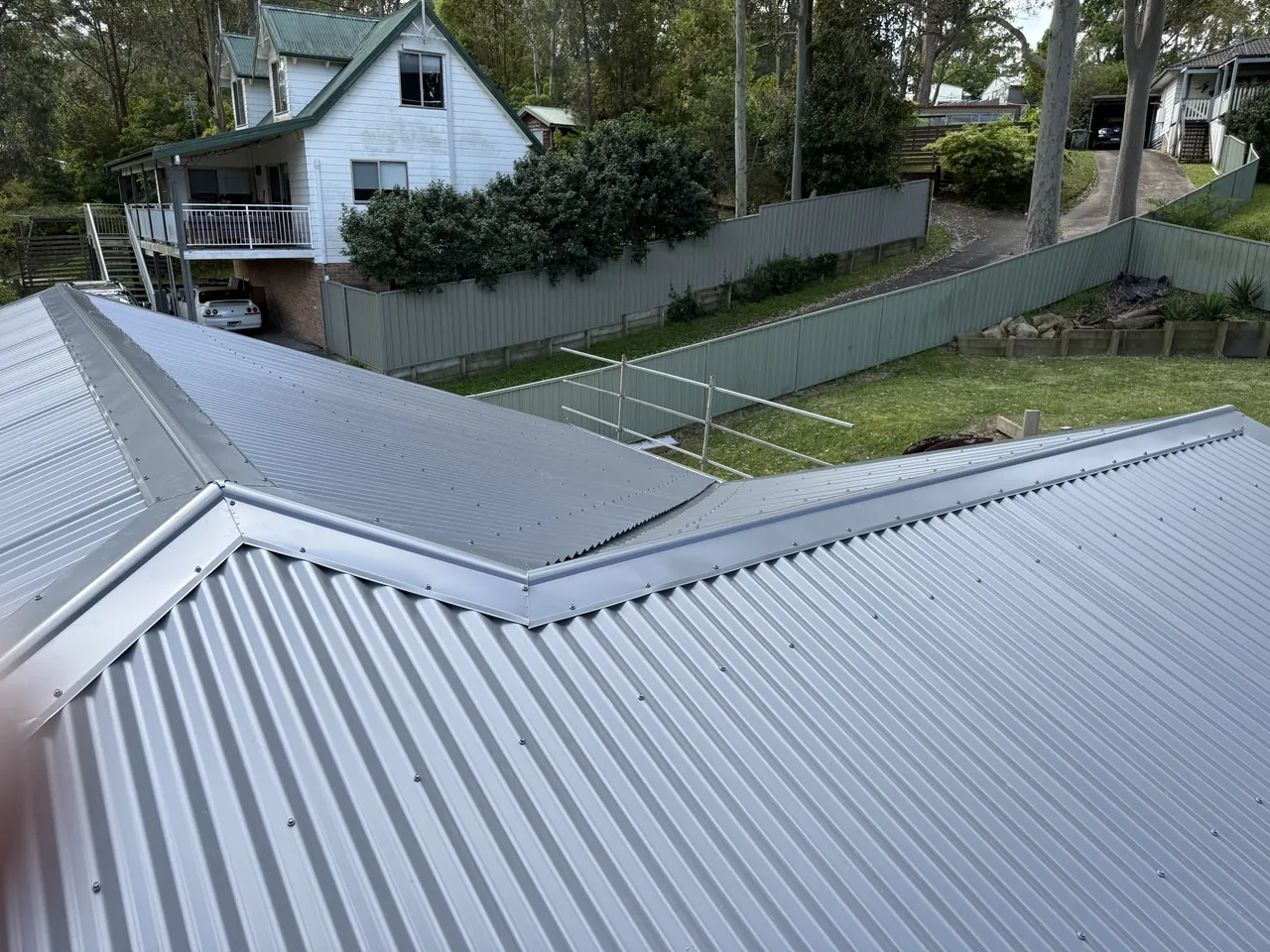 Colorbond metal roof installed by Auzsheet Roofing